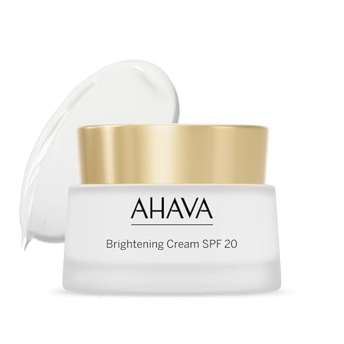 AHAVA Brightening Cream SPF20 - Brightens & Evens Skin Out, Hydrate & Protect Against UVA/B, Enriched with Osmoter, VF Brightening Accelerator & 3D Complex, 1.7 Fl.Oz