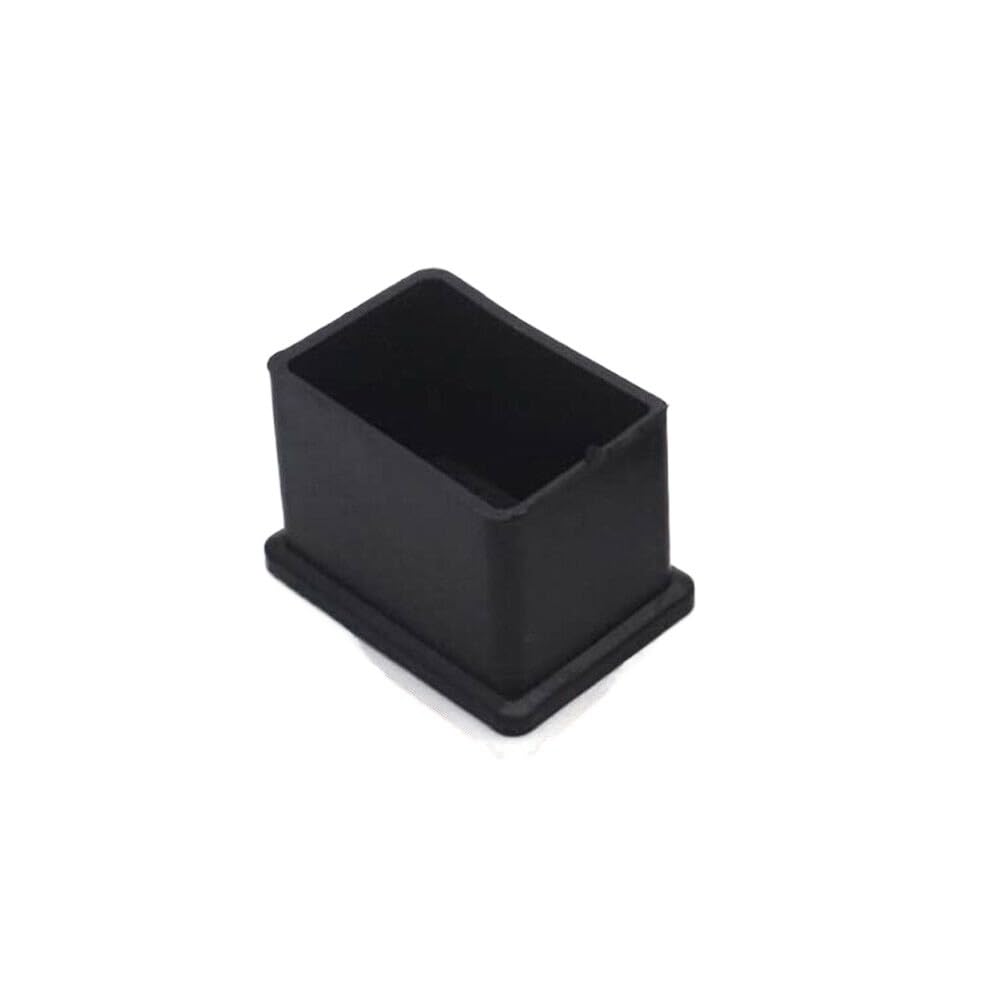 HYQOUKLR Silicone Chair Leg Cover Caps, Chair Leg Covers 8Pcs Silicone Square/Rectangle Multiple Sizes Black/Transparent Non-Slip(Rectangle-20x40mm-01)