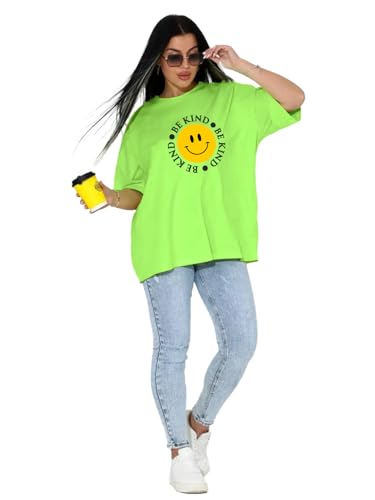 Image of LEOTUDE Women's Cotton Oversized Fit T-Shirt