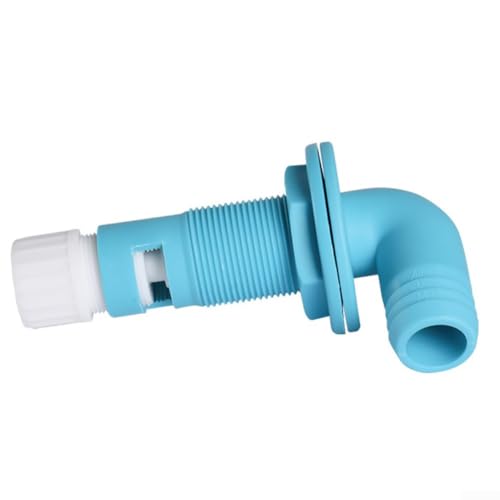 Testa di spruzzo regolabile per aeratore Livewell con tubo flessibile compatibile da 3/4 a 1 1/8 pollici, costruzione di grado marino per un uso duraturo in acqua dolce e salata (19 mm)