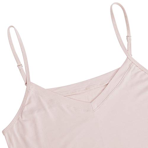 Image of AUHEGN Women's Basic Adjustable Spaghetti Strap Cami Slip Mini Dress