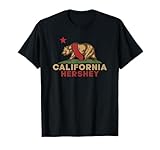 Hershey California Vintage Bear Retro State Pride T-Shirt