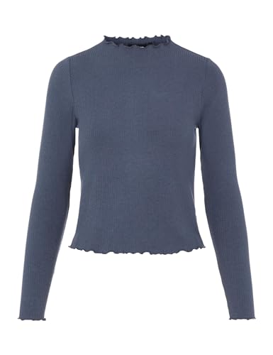 SELECTED FEMME Damer Pcnicca Ls Top Noos, Amber blå, L