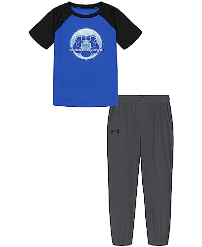 Under Armour Set con logo a maniche corte per bambini, Team Royal, 24 mesi
