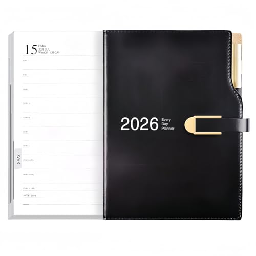  2026 A5 TԃJ_[ 2026 _CA[ ubN 12 n܂  j 2026 nhubN ItBX XPW[ v蒠 jn܂ (ubN A5:16x21.5cm)