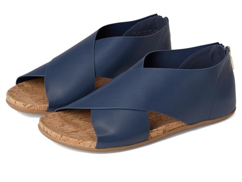 Sandale plate extensible Kenneth Cole avec brides confort stretch bleu marine taille 41