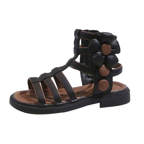 IWIHMIV Cute Sandals for Girls Lightweight Open Toe Cute Flat Dress Sandals Non Slip Summer High Top Wedding Party Shoes