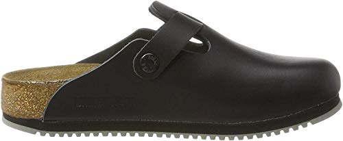 BIRKENSTOCK Original Boston Leder Normal, Black, 060194 43,0