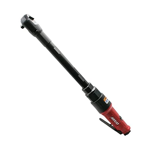 AIRCAT Pneumatic Tools 808-15-25: 15.3 Inch Long Reach Ratchet 200 RPM, 30 ft-lbs Maximum Torque - 1/4-Inch