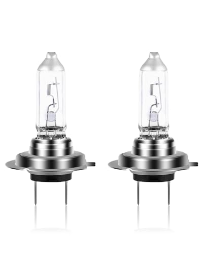 Image of NEWBROWN H7 Headlight Bulb 200% brightness 4300K White 12V /55W H7 Bulb Halogen Long Life Replacement PX26D (H7, 2 Pack)