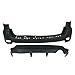 FitParts Compatible with Rear Bumper Covers Kit 2011-2022 Jeep Grand Cherokee Type 2 Single Exh W/O Tow Hook and Park Sensor Holes CH1100952 CH1195101, 1VQ65TZZAA 68111467AA