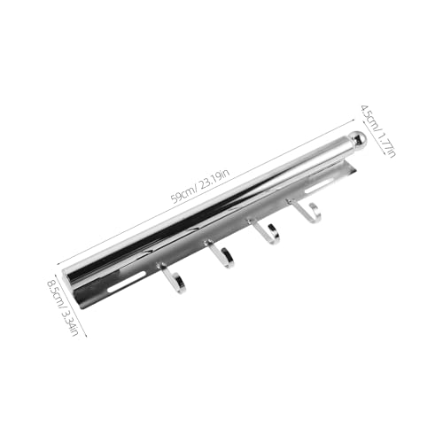 Métal brossé et finition blanche pour cette tringle coulissante PRETYZOOM