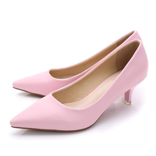 Stunner Women's Classic Fashion Pointed Toe Low Heel Dress Pumps Shoes2
