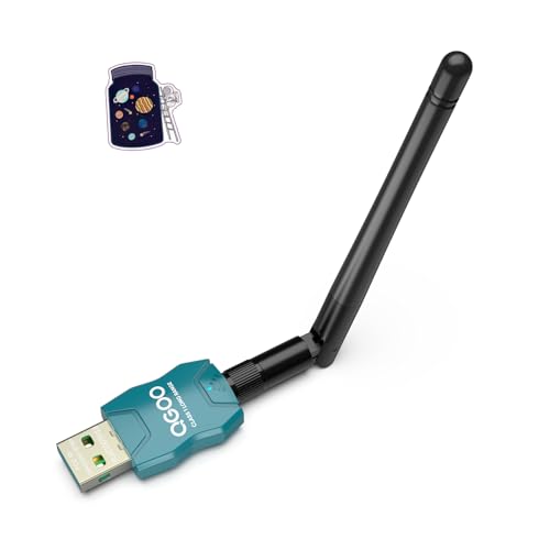 Class 1 Long Range Bluetooth Adapter for PC, QGOO USB Bluetooth Adapter for PC 5.3+EDR, Bluetooth Dongle Bluetooth Receiver Support Windows10/8.1/8/7?green-067?