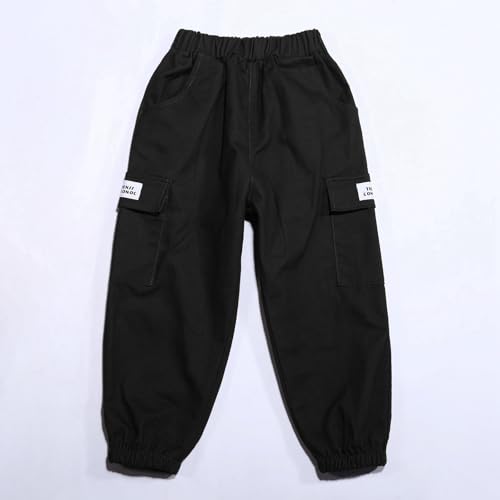 Boys Active Cargo Pants Casual Loose Sweatpants for Sports Outdoor Summer Wear Comfortable Trousers Fashionable4