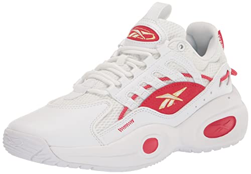 Reebok Solution Mid Basketball Shoe, White/Vector Red/Matte Gold, 6.5 Us Unisex Big Kid #TOP25