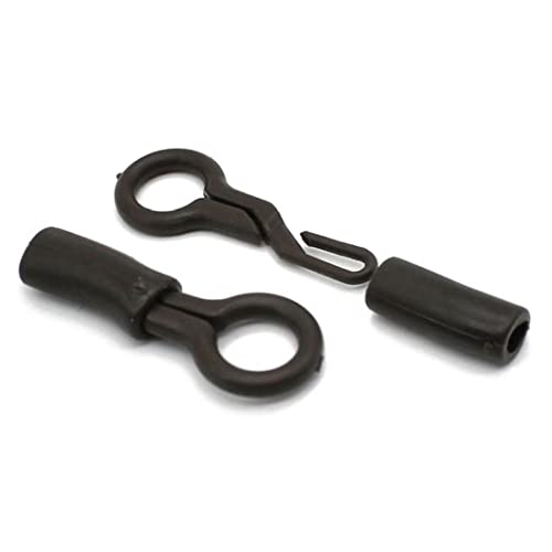 Fopytu 20 pièces émerillons de pêche Clips de Plomb arrière Tubes de Verrouillage matériel de pêche à la Carpe Manchons… - Image 4