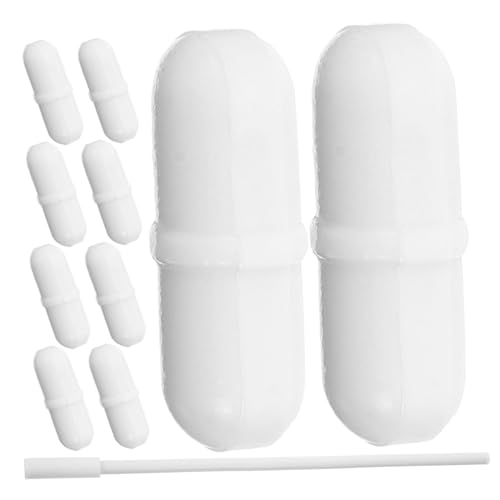 TOPBATHY 10 Piezas Barra de Agitación Magnética con Recuperador Magnético para Laboratorio Resistente Ácidos y Solventes Recubrimiento de Ptfe para Química y Experimentos