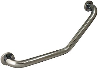 Keeney GB34210PC 18 In. Angled Reversible Grab Bar, Polished Chrome