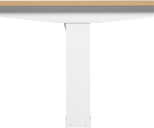 Miniatura 6 de Furniture of America Quade Modern - Juego de escritorio y silla ajustable de metal blanco de 2 piezas para oficina en casa