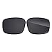 Eye Opening Stuff Polarized Replacement Lenses Compatible with Oakley Sliver XL OO9341 Sunglasses - Dark Black