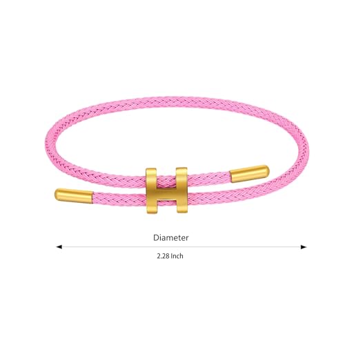 Image of AIMADE Bracelets for Women Adjustable Charm Bracelet, 18k Gold-plated Buckle Design Titanium Steel Wire Rope Women's Gift Jewelry