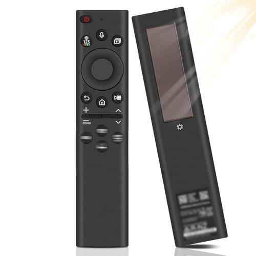 BN59 01385A Mando a distancia con energía solar y voz de repuesto para Samsung Smart TV, mando a distancia universal, mando a distancia de voz de repuesto con USB tipo C compatible con mando a
