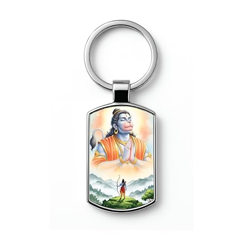 Image of Stylish Metal Keychains with Permanent Glossy Print - Inspirational Quotes & Spiritual Designs - Perfect Key chains for loved ones, Personal Use, Gifts & Return Gifts