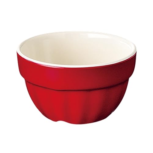 マルケイ (MARUKEI) スフレ/スフレ 小 直径70×H40mm 80ml ダークレッド 片面コーティング 『菜時器』 和風 割れにくい 食洗器対応 スタッキング可能 G78 DR 日本製
