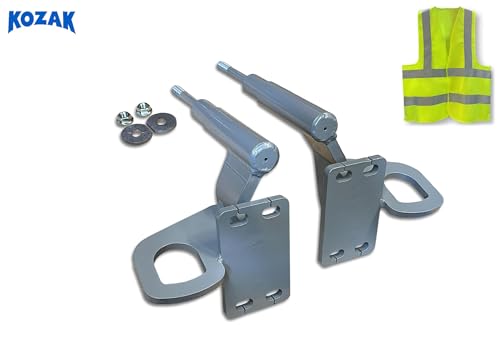 Image of Bumper Deer Guard Brackets Mounting Hardware Set for Semi Truck Compatible with EX-Guard and Compatible with Freightliner Cascadia 2008-2017