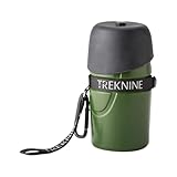 iDog TREKNINE 犬用 折りたたみ式 給水ボトル 携帯水筒 フォルダブル ペット用ウォーターボトル トレックナイン-ハンターグリーン