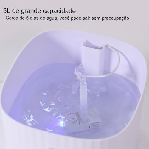 Bebedouro Pet Inteligente Bebedor Para Animais de Estimação Fonte de Água Automático Para Pet Gato C