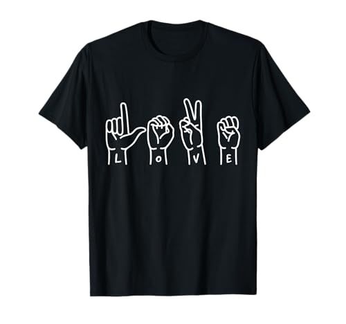 Gebärdensprache Geschenke für Hörgeschädigte Taub - Langue des signes d'amour - Idée cadeau - Langue des signes T-Shirt