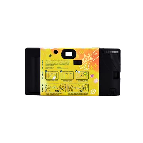 Image of Retocolor Cat'cha 35mm Disposable Film Camera 27EXP, ISO400, Color Negative Film, Focus Free, Easy to Use, Built in Flash, Single Use (Film and Battery Included) (CAT'CHA)