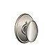 Schlage Lock Company Siena Knob with Wakefield Trim Non-Turning Lock, Satin Nickel (F170 SIE 619 WKF)
