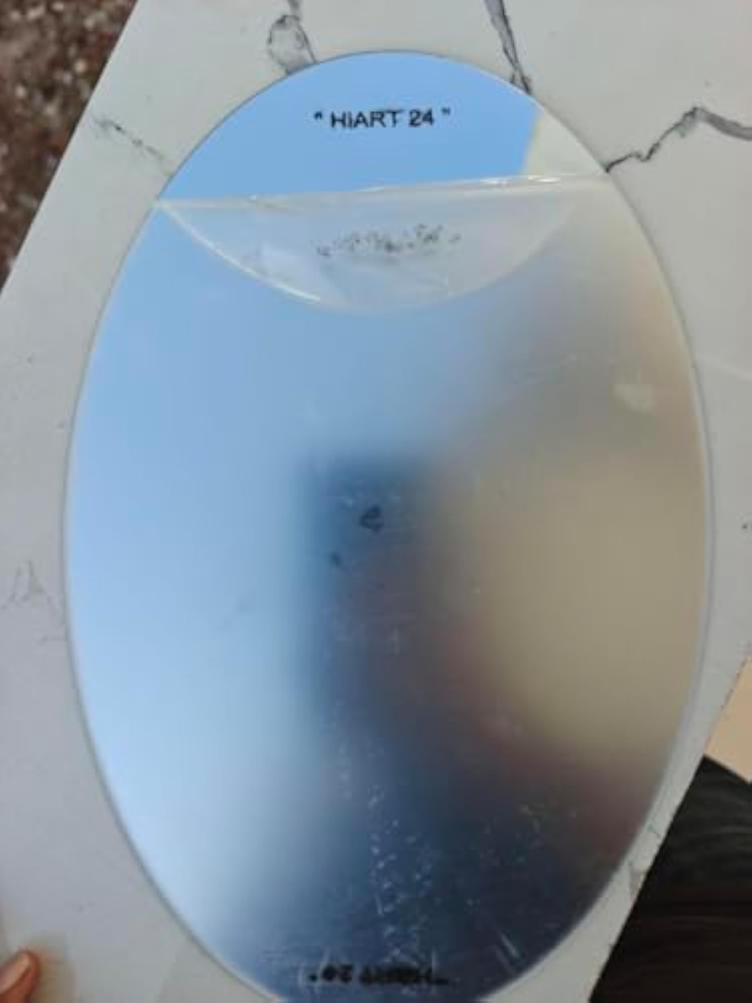 Oval Shape Adhesive Wall Mirror Sticker