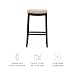 Linon Harper Stool Fabric Top