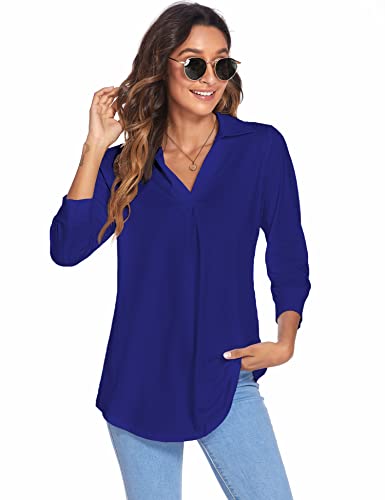 Image of Newchoice Womens 3 /4 Sleeve Shirts Business Casual Tops