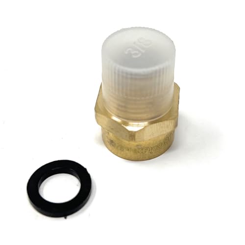 Cascada 3/8" G Thread (British BSPP) Female to 3/8" NPT Thread Male Pipe Fitting Adapter - Lead-Free by Cascada Showers - Used condition - Image 5