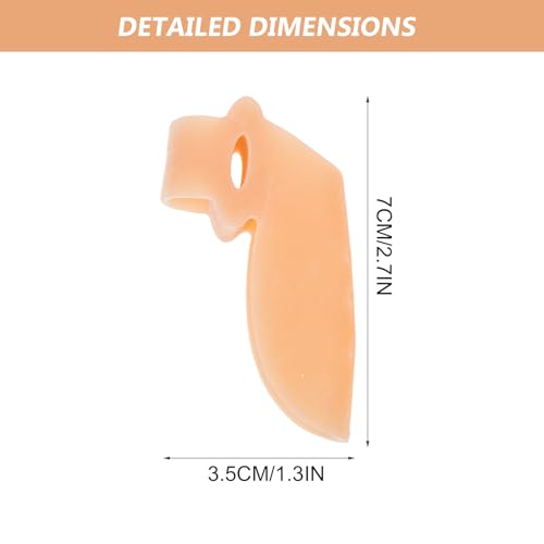 KOMBIUDA Silicone Toe Spacer 4 Pairs Bunion Corrector Separator for Hallux Valgus Realignment Foot Care Supplies at Home - Thumbnail 2