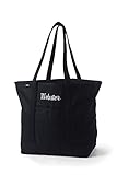 Lands' End Solid Long Handle Open Top Canvas Tote Black/black No SzMedium