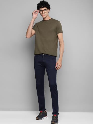 Image of Allen Cooper Skinny Low Rise Power Stretch Denim Chinos Type Jeans for Men