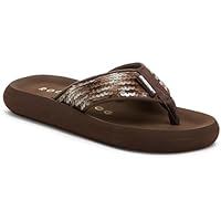 Rocket Dog Womens/Ladies Spotlight Olney Sequin Flip Flops (8 UK) (Brown)