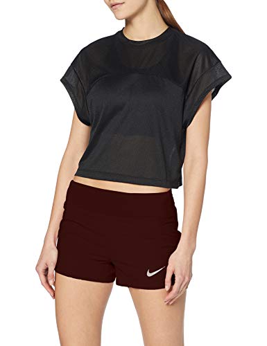 Nike W Nk Eclipse 3In Pantaloncini Sportivi, Donna, El Dorado/Reflective Silv, M