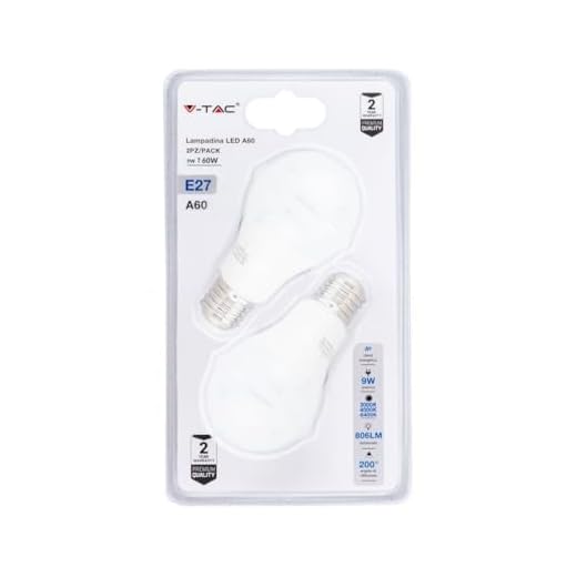 V-TAC VT-2149 9W A60 plast färg ändra glödlampa färgkod: 3 i 1 E27 2st blister Pack