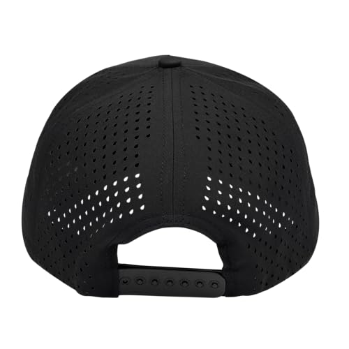 Image of Glendora 5‑Panel High‑Crown Snapback Hat - Lightweight Mesh Back, Flat Brim, Adjustable, Stylish Unisex Hat
