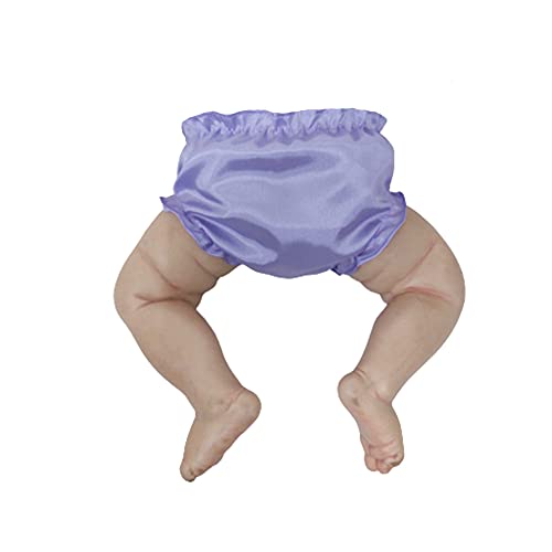 Vestido + Calcinha de Princesas Para Bebê Reborn Roupas de Bonecas (Lilas - Verde)