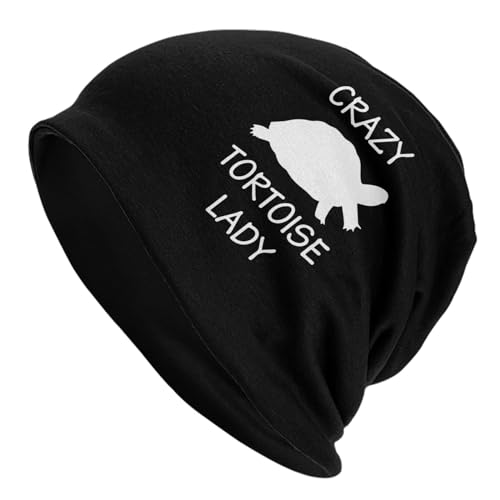 FAZADOL Crazy Tortoises Adult Knitted Hat Beanie Winter Warm Skull Hat - Men Women Black