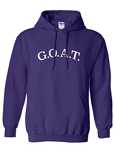 zerogravitee G.O.A.T. Adult Hooded Sweatshirt in Purple - XX-Large