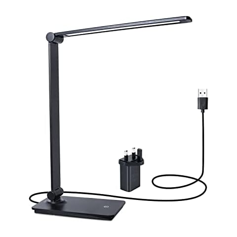 Desk Lamp, CeSunlight Desk Light, Dimmable Table Lamp, 8W, 700 Lumen, 3 Brightness Levels, Touch Control, Memory Function, LED Foldable Led Lamp for Reading, Working, Office, Study Cover